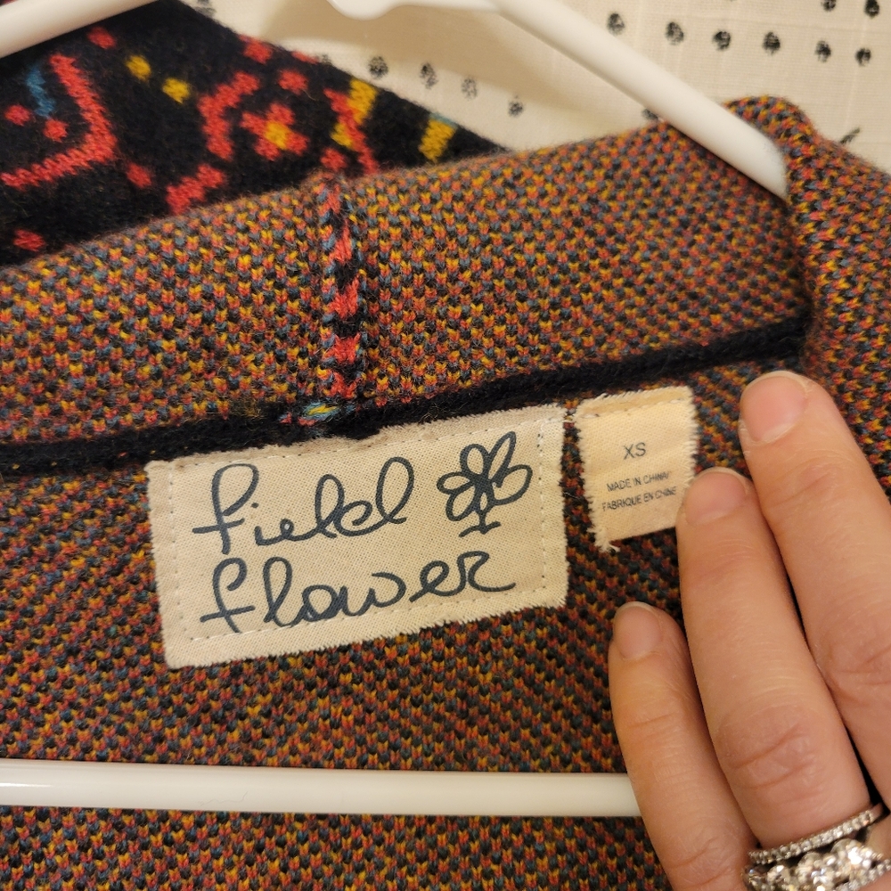 Multicolor Patterned Women's Coat - image 2